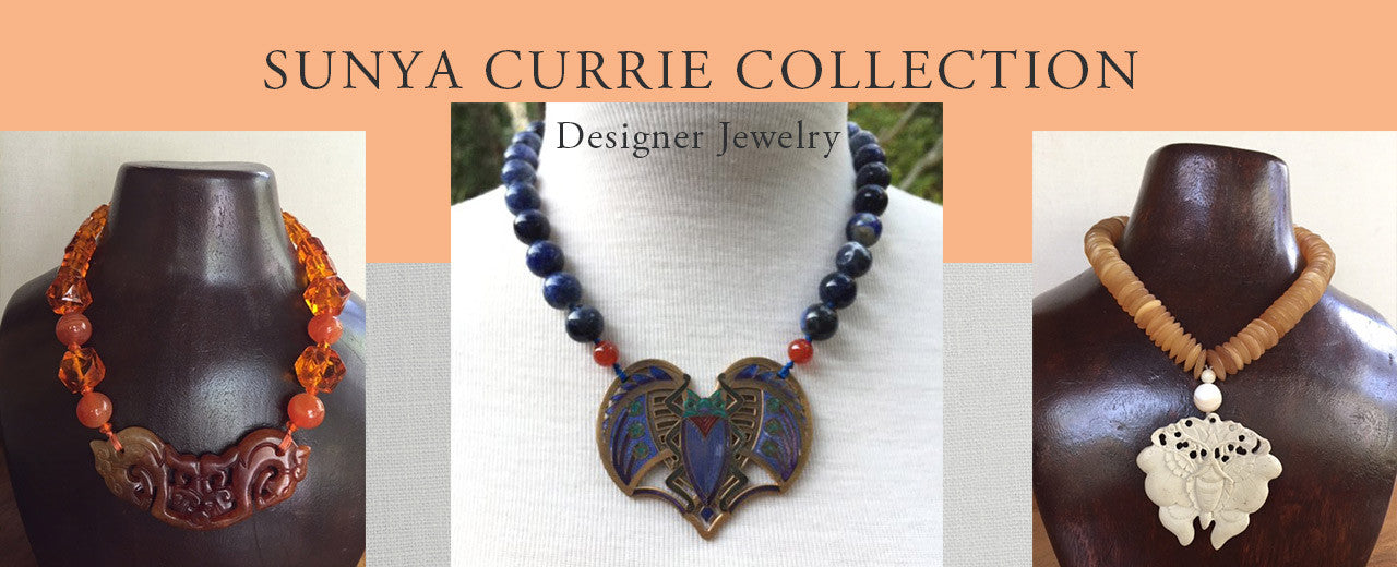 photo of custom designed necklaces by Sunya Currie