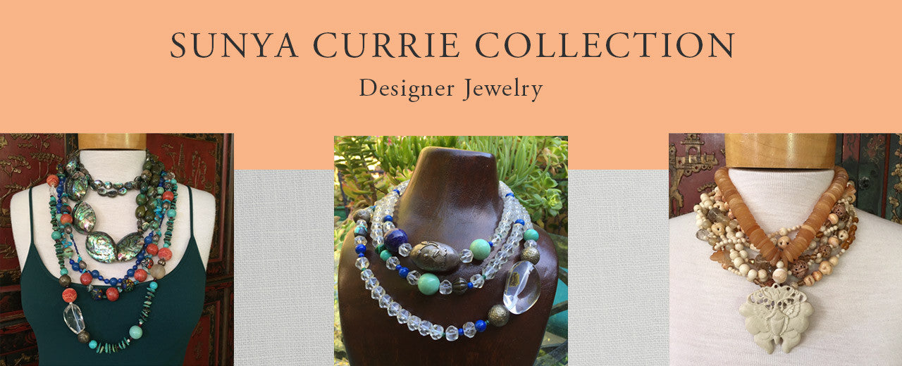 photo of custom designed necklaces by Sunya Currie